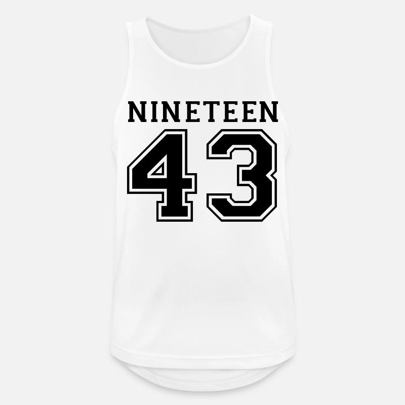 1943 - Männer Tank Top atmungsaktiv - Weiß