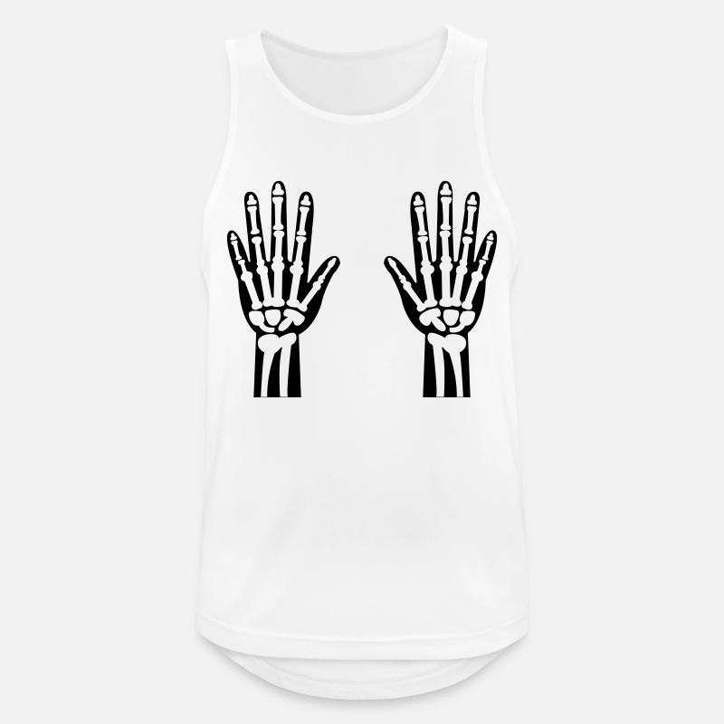 Skeleton Hands 01 - Men's Breathable Tank Top - white