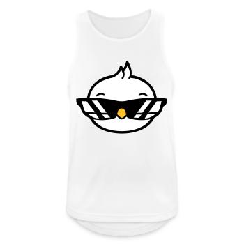 Vogel Sonnenbrille Cool schwarze Brille Coolness - Männer Tank Top atmungsaktiv - Weiß - Vorne - Nick (188cm)