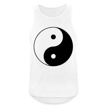 Yin Yang - Men's Breathable Tank Top - white - Front - Nick (188cm)