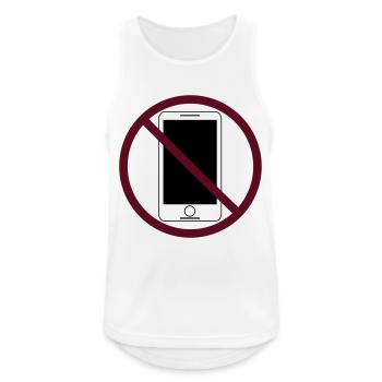 Smartphones - Men's Breathable Tank Top - white - Front - Nick (188cm)