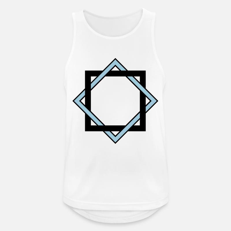 Frame 2C - Männer Tank Top atmungsaktiv - Weiß