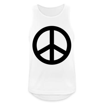 Peace Sign Hippie - Männer Tank Top atmungsaktiv - Weiß - Vorne - Nick (188cm)