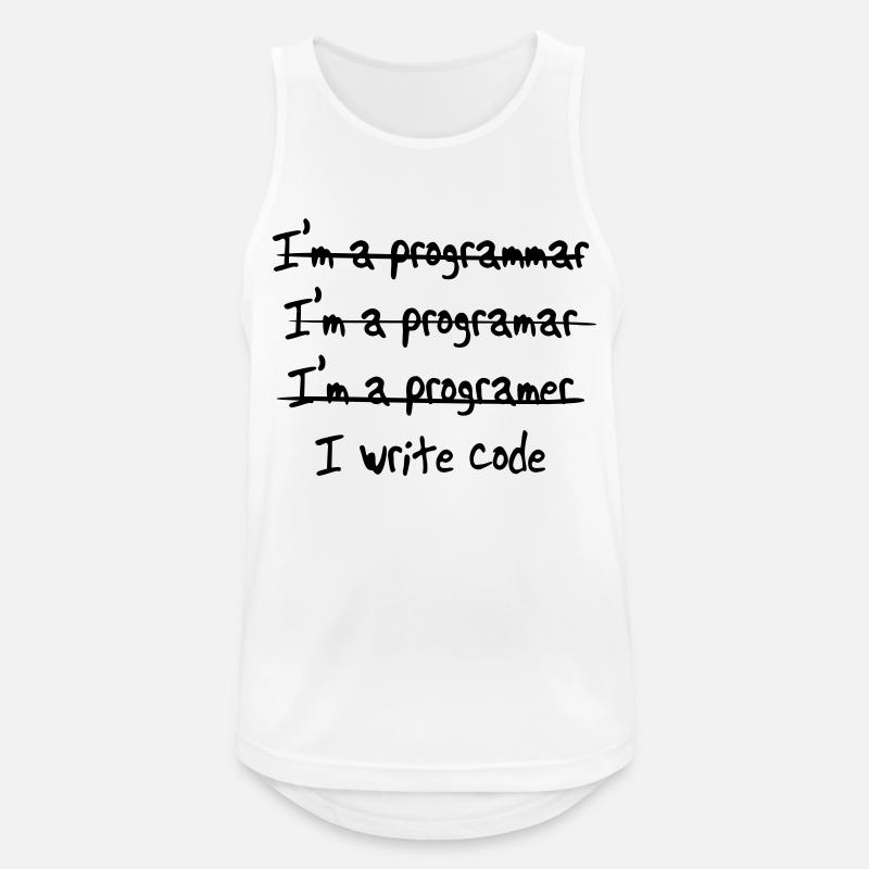 I'm programmer. I write code - Men's Breathable Tank Top - white