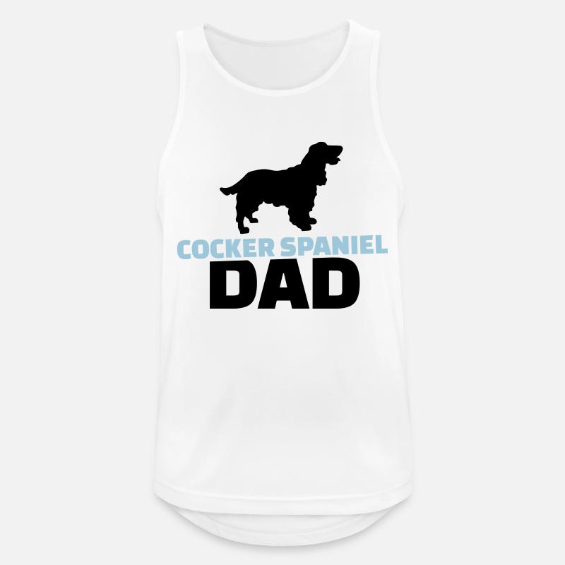 Cocker Spaniel - Männer Tank Top atmungsaktiv - Weiß