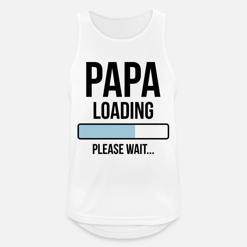 Papa Loading Please wait... - Men's Breathable Tank Top - white