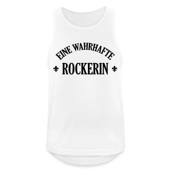 Rock Rocker Rockerin Rockmusiker Rock ’n’ Roll - Männer Tank Top atmungsaktiv - Weiß - Vorne - Nick (188cm)