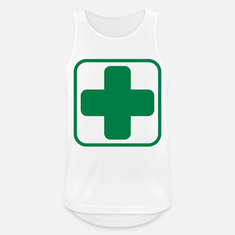 Help App 2 Frame Boarder - Männer Tank Top atmungsaktiv - Weiß