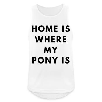 Pony home - Men's Breathable Tank Top - white - Front - Nick (188cm)