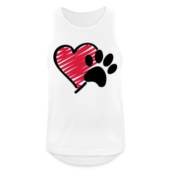 Dog Love - Men's Breathable Tank Top - white - Front - Nick (188cm)