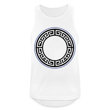 Griechisch Icon Kreis - Männer Tank Top atmungsaktiv - Weiß - Vorne - Nick (188cm)