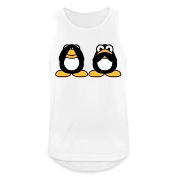 2 Penguins Talking Nothing See Mute Blind Friends - Men's Breathable Tank Top - white - Front - Nick (188cm)