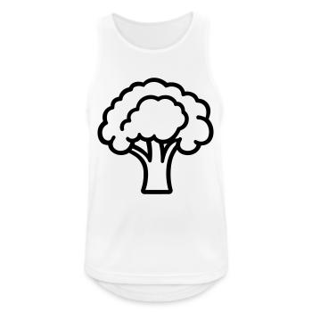 brocoli - Débardeur respirant Homme - blanc - Devant - Nick (188cm)
