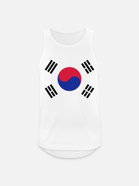 Korea flag - Men's Breathable Tank Top - white