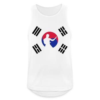 taekwondo - Men's Breathable Tank Top - white - Front - Nick (188cm)