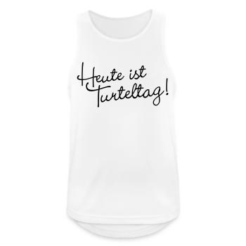 Today is Turteltag - Men's Breathable Tank Top - white - Front - Nick (188cm)