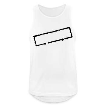 stamp_I_vec_1 de - Männer Tank Top atmungsaktiv - Weiß - Vorne - Nick (188cm)