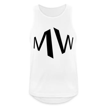 mw - Men's Breathable Tank Top - white - Front - Nick (188cm)