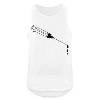 Blood Syringe - Männer Tank Top atmungsaktiv - Weiß - Vorne - Nick (188cm)