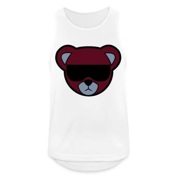 baer - Männer Tank Top atmungsaktiv - Weiß - Vorne - Nick (188cm)