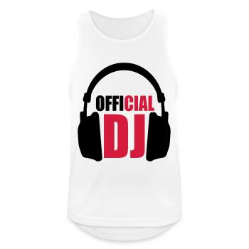 Official DJ - Débardeur respirant Homme - blanc - Devant - Nick (188cm)