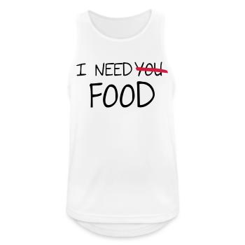 Food - Men's Breathable Tank Top - white - Front - Nick (188cm)