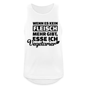 Fleisch - Männer Tank Top atmungsaktiv - Weiß - Vorne - Nick (188cm)