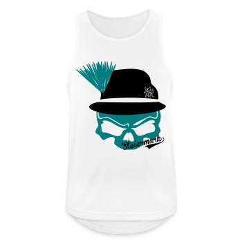 Steiermark - Männer Tank Top atmungsaktiv - Weiß - Vorne - Nick (188cm)