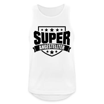 Super Angestellter - Männer Tank Top atmungsaktiv - Weiß - Vorne - Nick (188cm)