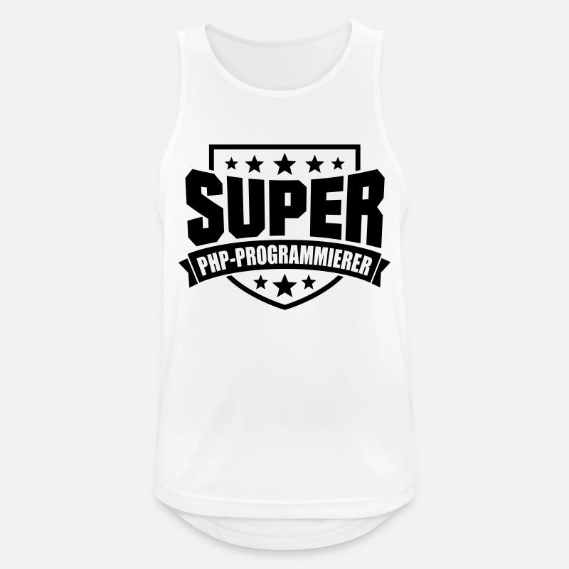 Super PHP-Programmierer - Männer Tank Top atmungsaktiv - Weiß