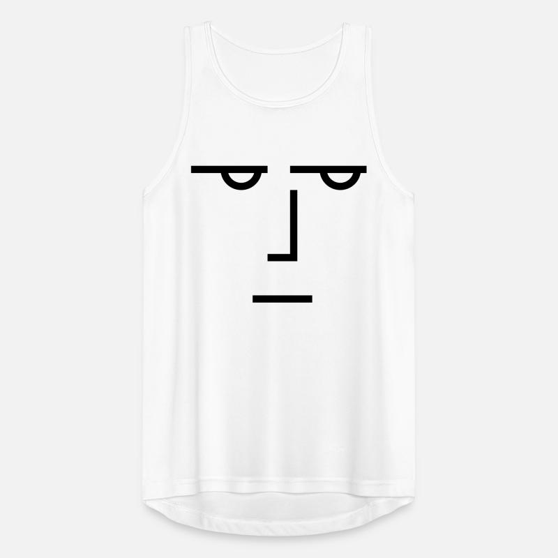Ein ernster Blick Männer Tank Top atmungsaktiv