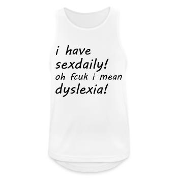 Sexdaily - Débardeur respirant Homme - blanc - Devant - Nick (188cm)