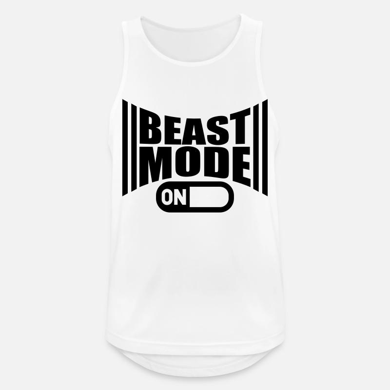 On An Beast Mode Power - Männer Tank Top atmungsaktiv - Weiß