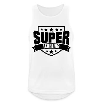Super Lehrling - Männer Tank Top atmungsaktiv - Weiß - Vorne - Nick (188cm)