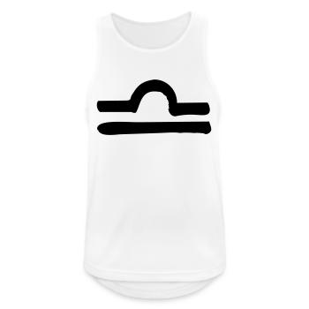 libra zodiac - Männer Tank Top atmungsaktiv - Weiß - Vorne - Nick (188cm)