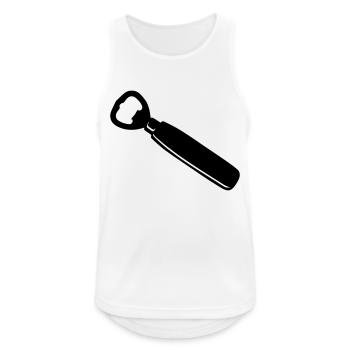 Bottle opener - Men's Breathable Tank Top - white - Front - Nick (188cm)