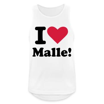 Mallorca - Männer Tank Top atmungsaktiv - Weiß - Vorne - Nick (188cm)