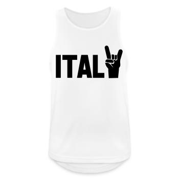 italy - Men's Breathable Tank Top - white - Front - Nick (188cm)