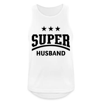 Super Husband - Men's Breathable Tank Top - white - Front - Nick (188cm)