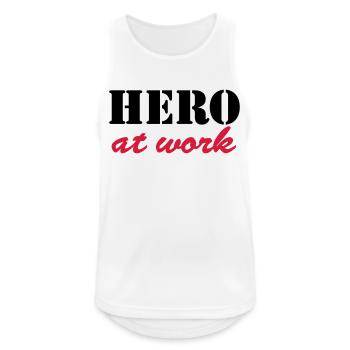 Hero at work - Débardeur respirant Homme - blanc - Devant - Nick (188cm)