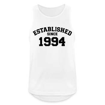 1994 - Männer Tank Top atmungsaktiv - Weiß - Vorne - Nick (188cm)