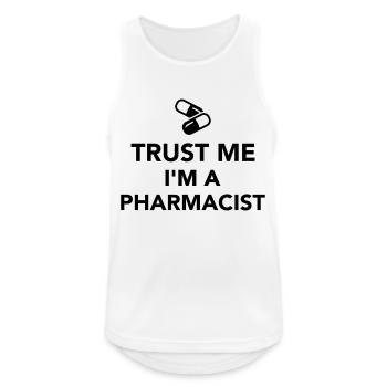Apotheker - Männer Tank Top atmungsaktiv - Weiß - Vorne - Nick (188cm)