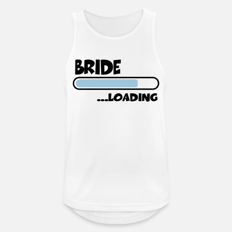 Bride loading - Men's Breathable Tank Top - white