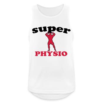 Super physio - Débardeur respirant Homme - blanc - Devant - Nick (188cm)