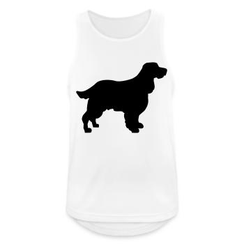 English Springer Spaniel - Männer Tank Top atmungsaktiv - Weiß - Vorne - Nick (188cm)