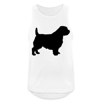 Norfolk Terrier - Débardeur respirant Homme - blanc - Devant - Nick (188cm)
