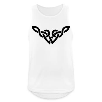 Celtic v - Men's Breathable Tank Top - white - Front - Nick (188cm)