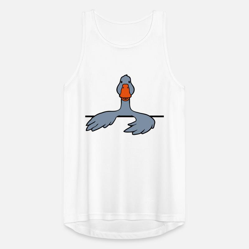 Hinter Mauer Gans Comic Männer Tank Top atmungsaktiv