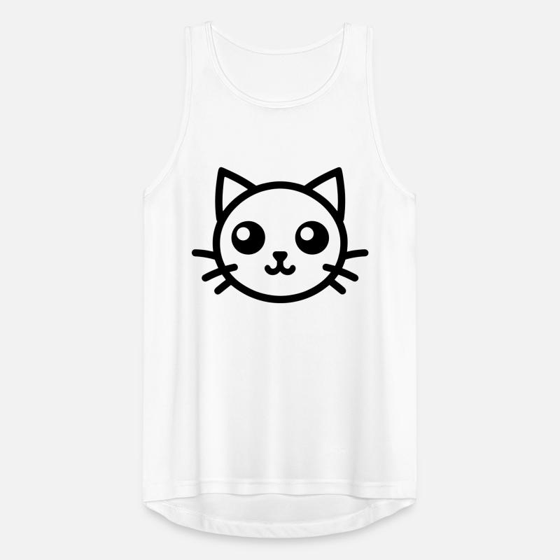 Tête de chat mignon Chat mignon Débardeur respirant Homme