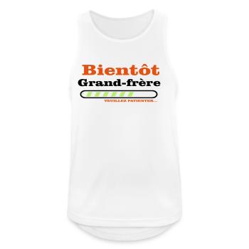 soon to be a big brother - Men's Breathable Tank Top - white - Front - Nick (188cm)